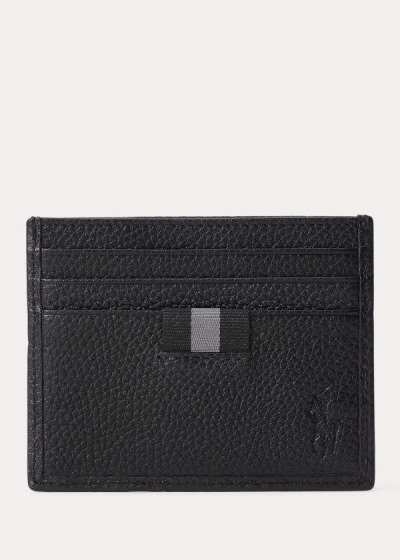 Men's Polo Ralph Lauren Pebbled Leather Card Holder | 215076XNT